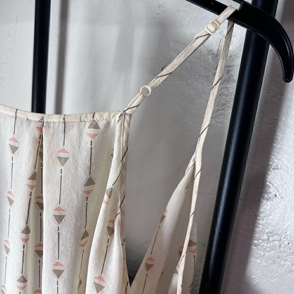 Lucky Brand 100% silk Boho Crossover Blouse size medium - Picture 12 of 14